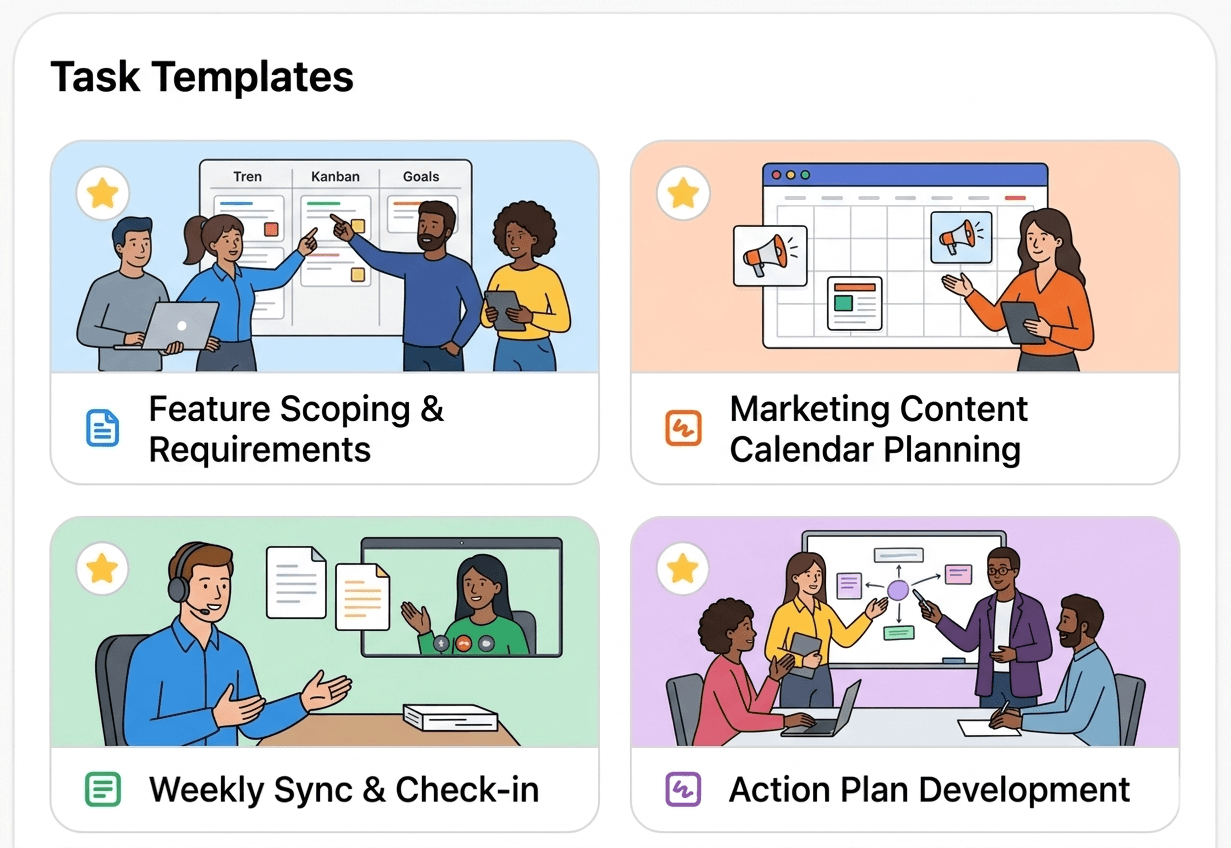 Ready-made templates to get going