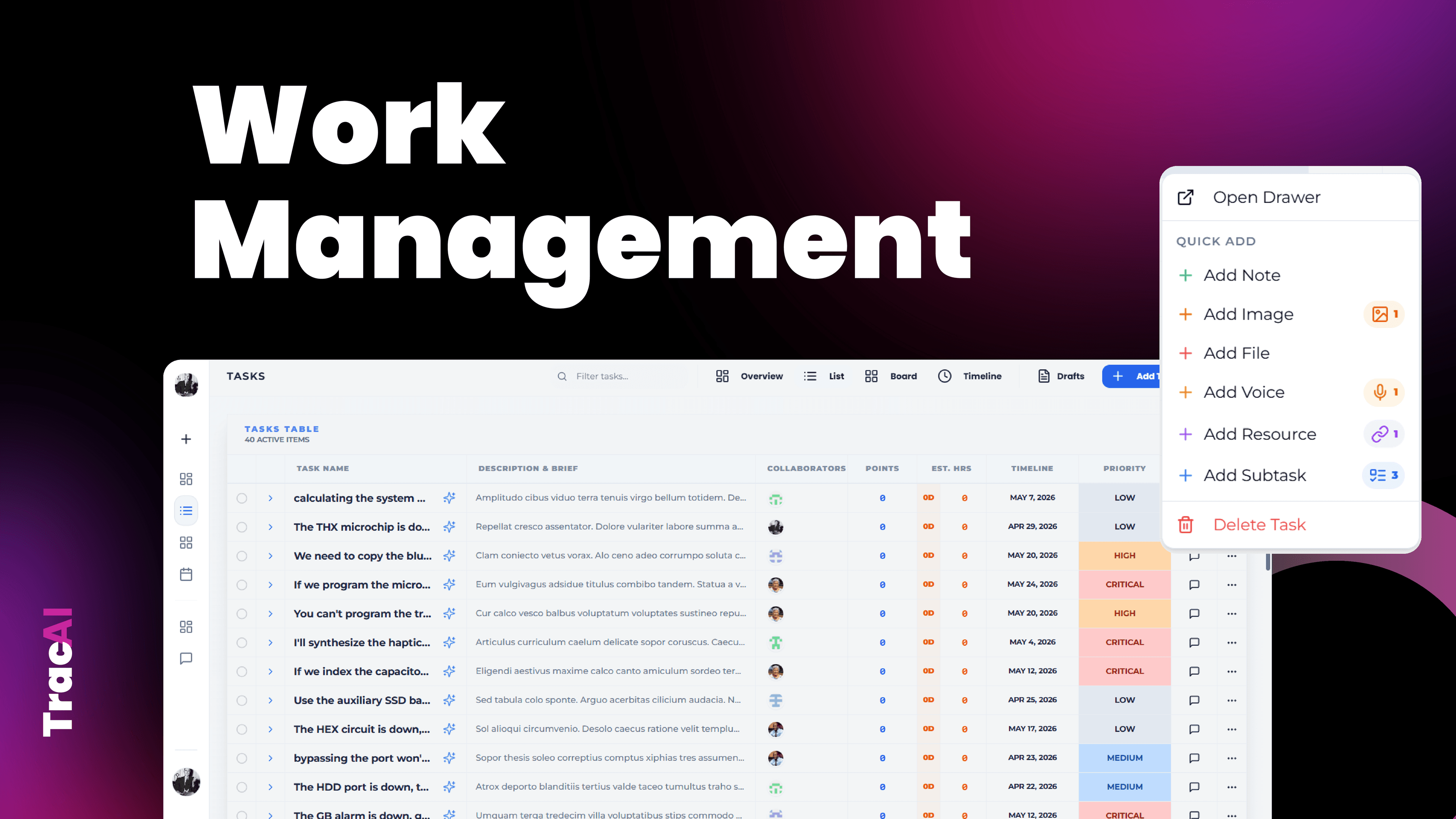 Streamlined task & work management.